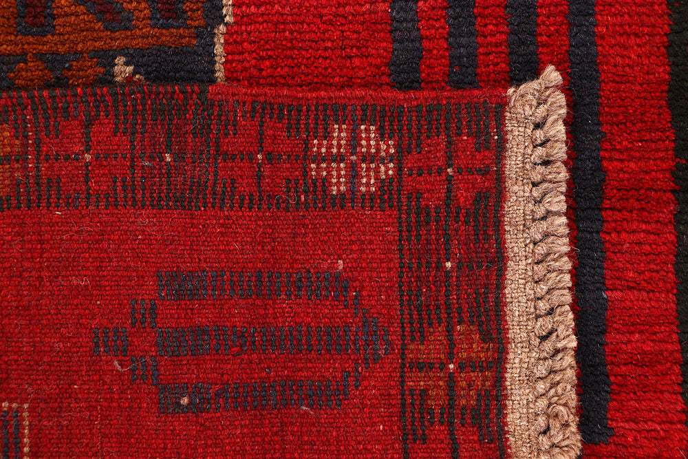 Dark Red Baluchi 2' 7 x 7' 10 - No. 63428 - ALRUG Rug Store