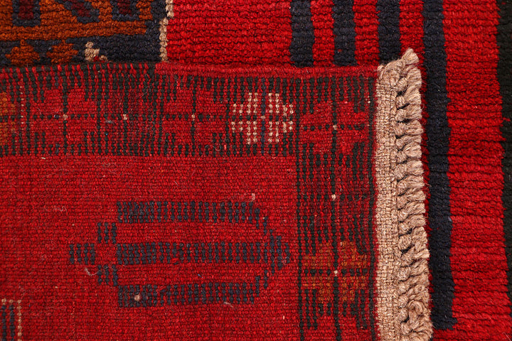 Dark Red Baluchi 2' 7 x 7' 10 - No. 63428 - ALRUG Rug Store