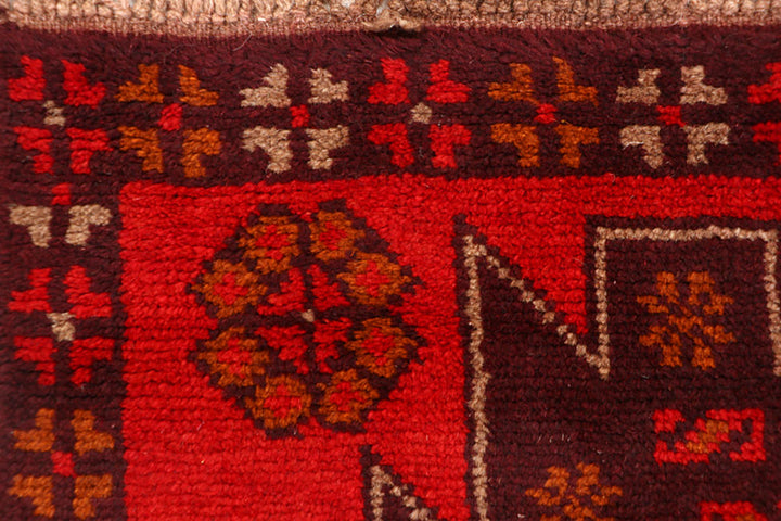 Dark Red Baluchi 2' 4 x 7' 10 - No. 63429 - ALRUG Rug Store