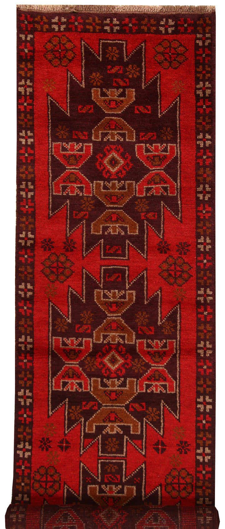 Dark Red Baluchi 2' 4 x 7' 10 - No. 63429 - ALRUG Rug Store