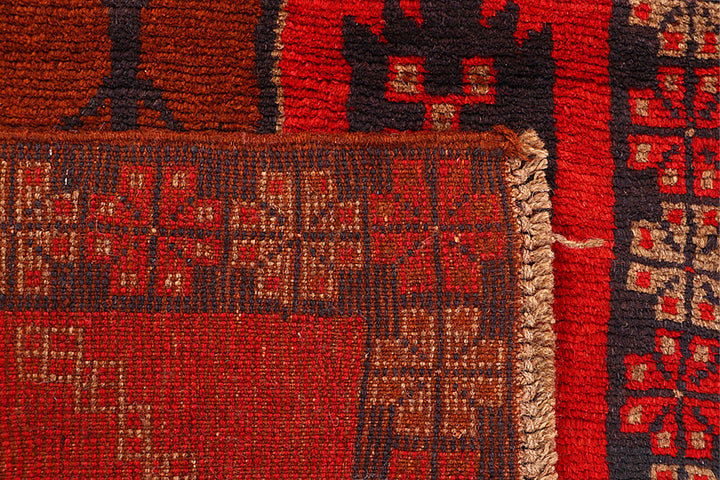 Dark Red Baluchi 2' 6 x 8' - No. 63430 - ALRUG Rug Store