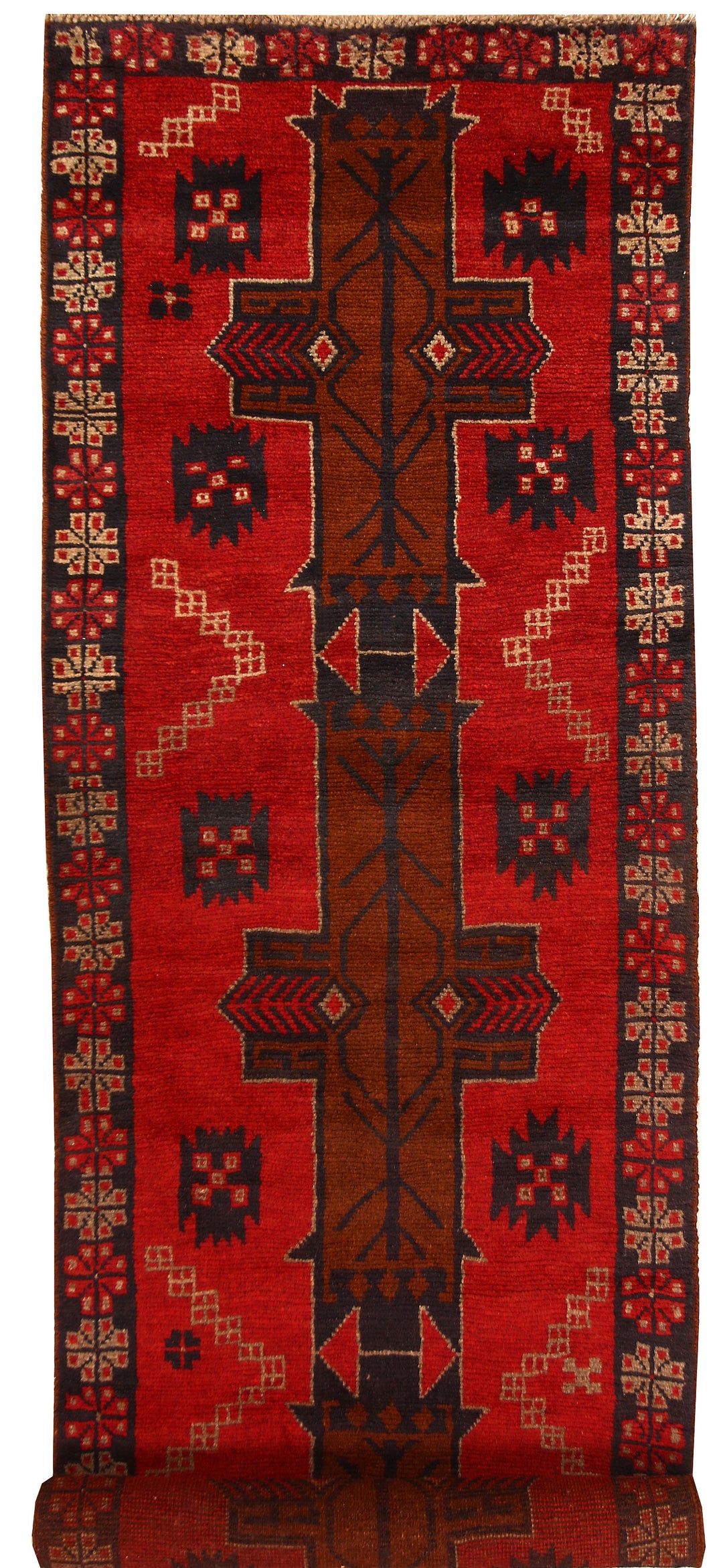 Dark Red Baluchi 2' 6 x 8' - No. 63430 - ALRUG Rug Store