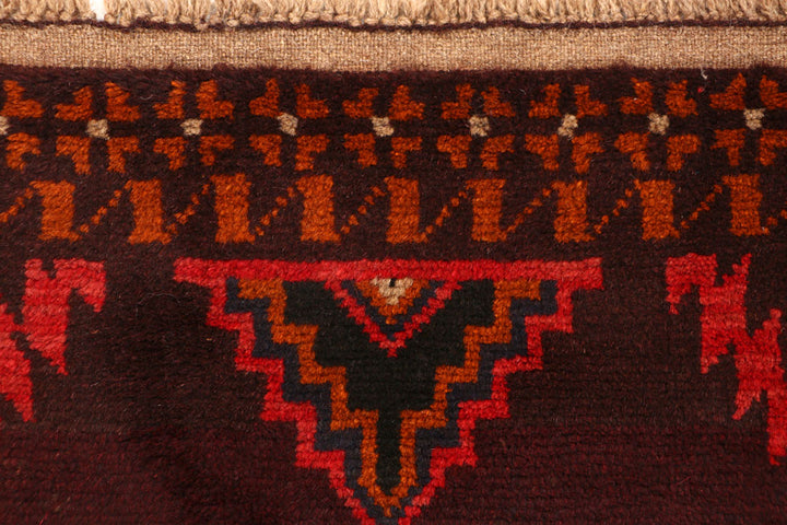Maroon Baluchi 2' 6 x 8' 1 - No. 63431 - ALRUG Rug Store