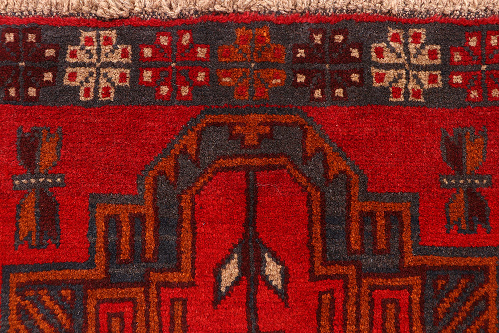Dark Red Baluchi 2' 8 x 8' 2 - No. 63434 - ALRUG Rug Store
