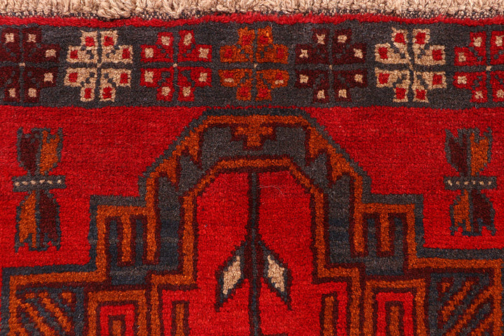 Dark Red Baluchi 2' 8 x 8' 2 - No. 63434 - ALRUG Rug Store