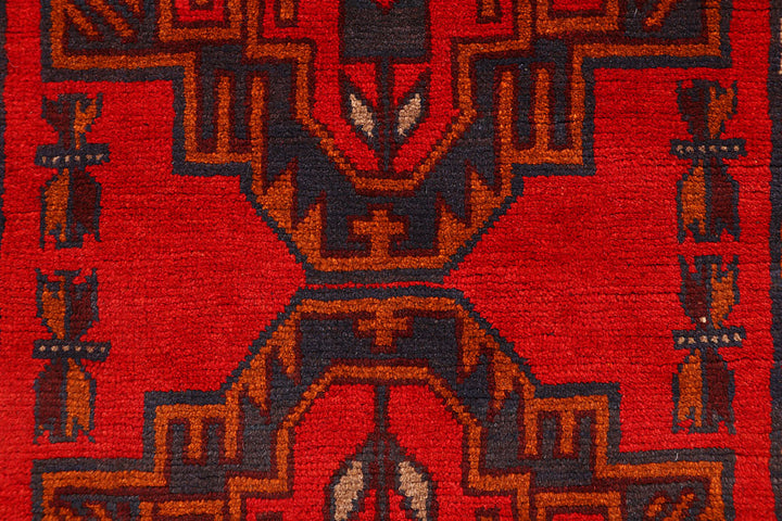 Dark Red Baluchi 2' 8 x 8' 2 - No. 63434 - ALRUG Rug Store