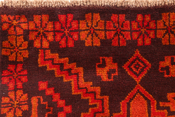 Maroon Baluchi 2' 6 x 7' 10 - No. 63436 - ALRUG Rug Store