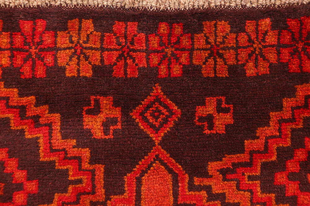 Maroon Baluchi 2' 6 x 7' 10 - No. 63436 - ALRUG Rug Store