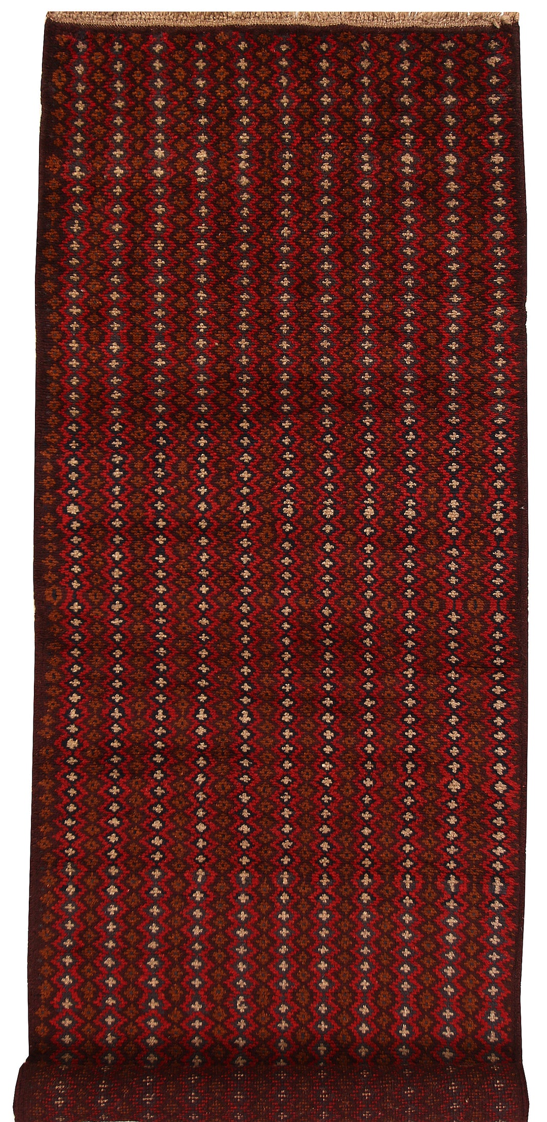 Multi Colored Baluchi 2' 8 x 8' 1 - No. 63437 - ALRUG Rug Store