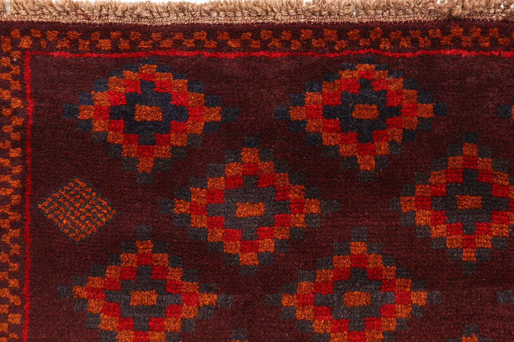 Maroon Baluchi 2' 6 x 8' 4 - No. 63438 - ALRUG Rug Store