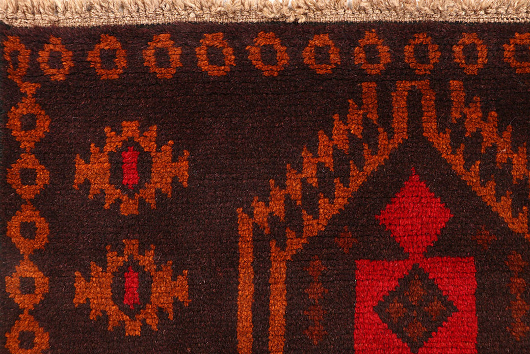 Maroon Baluchi 2'  6" x 8' " - No. QA61558