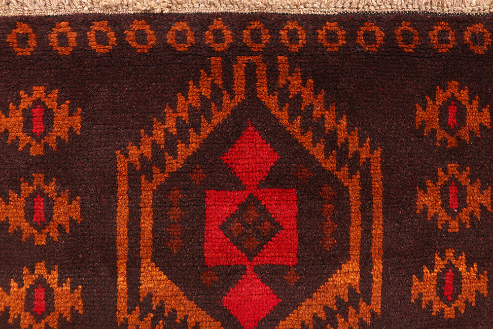 Maroon Baluchi 2' 6 x 8' - No. 63439 - ALRUG Rug Store