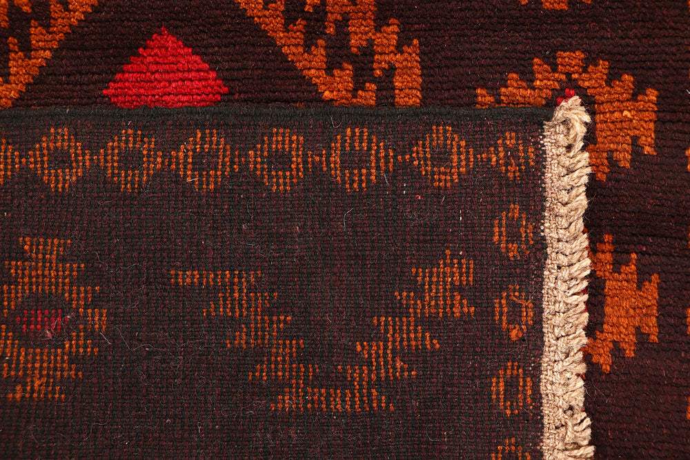 Maroon Baluchi 2' 6 x 8' - No. 63439 - ALRUG Rug Store