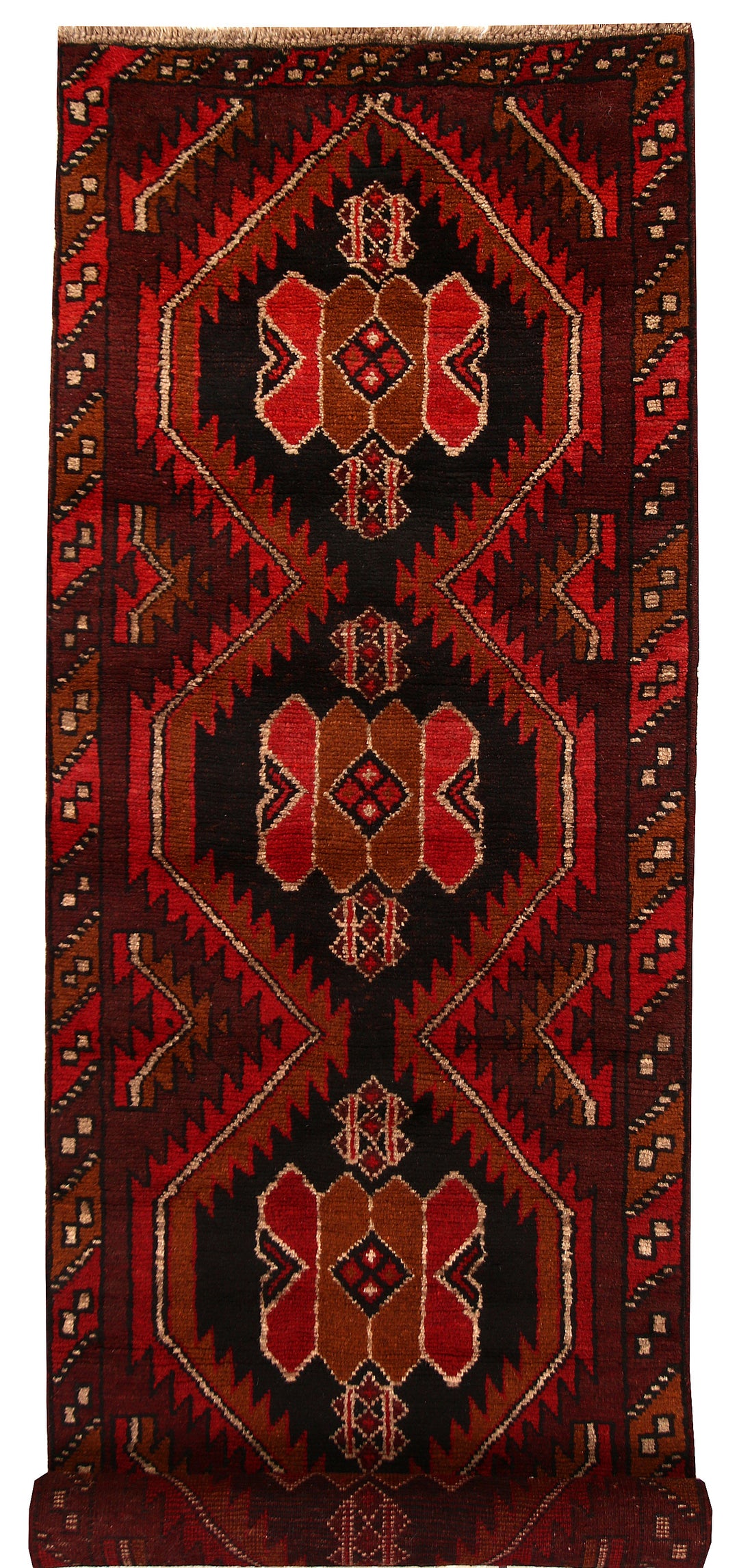 Saddle Brown Baluchi 2' 7 x 8' 6 - No. 63440 - ALRUG Rug Store