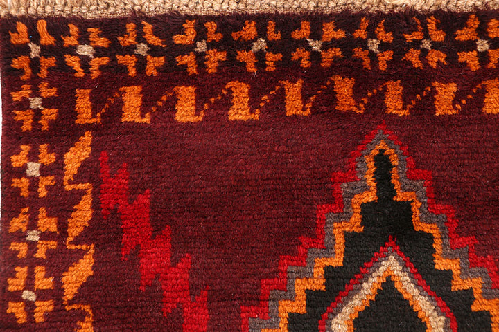 Maroon Baluchi 2' 6 x 8' 4 - No. 63442 - ALRUG Rug Store