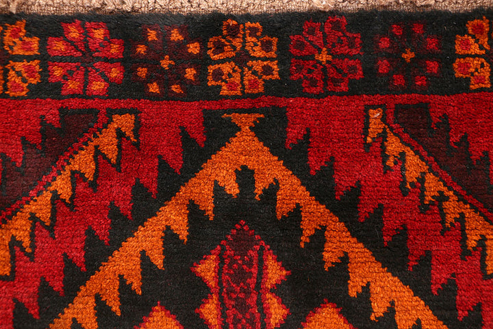 Dark Red Baluchi 2' 6 x 8' 4 - No. 63444 - ALRUG Rug Store