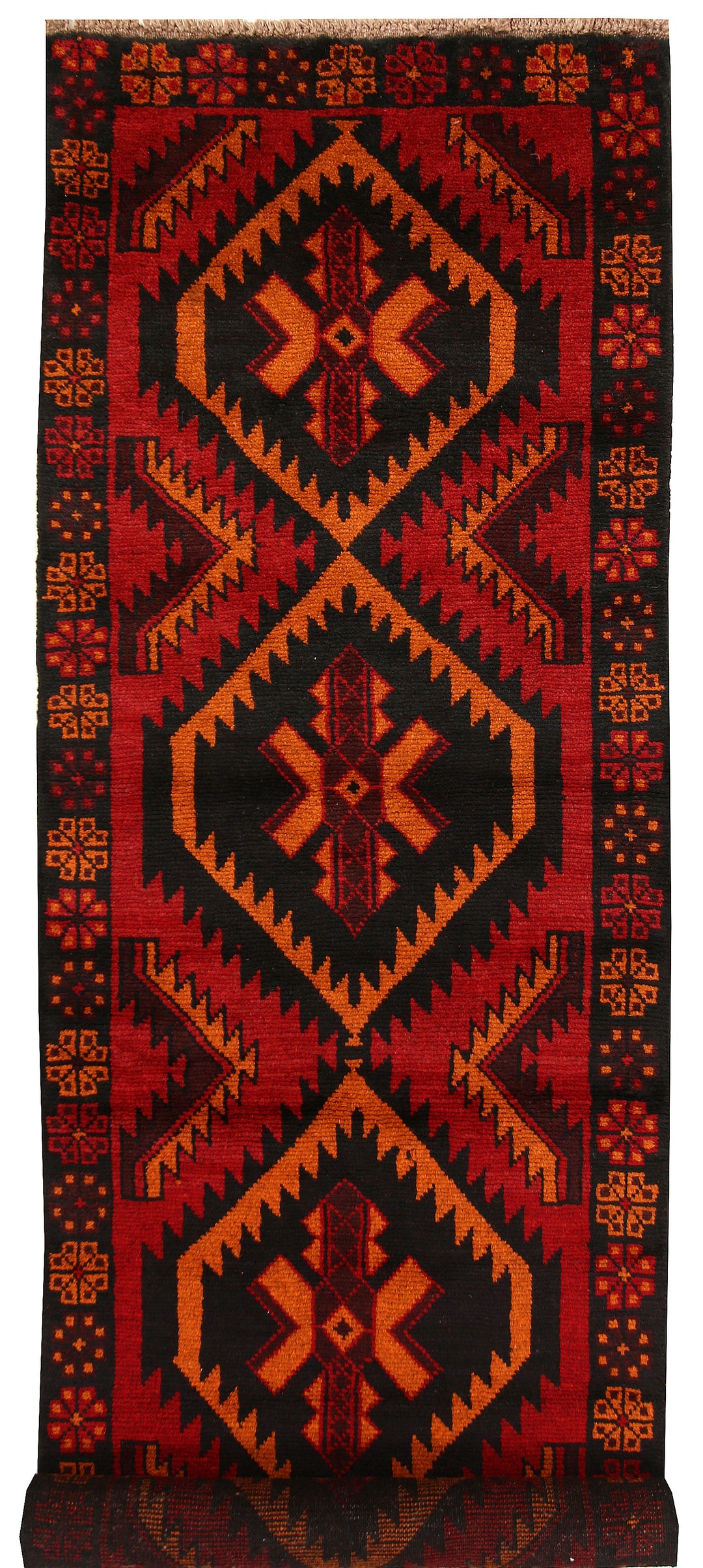 Dark Red Baluchi 2' 6 x 8' 4 - No. 63444 - ALRUG Rug Store
