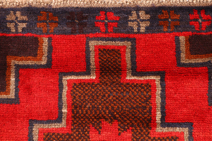 Red Baluchi 2' 6 x 8' - No. 63447 - ALRUG Rug Store