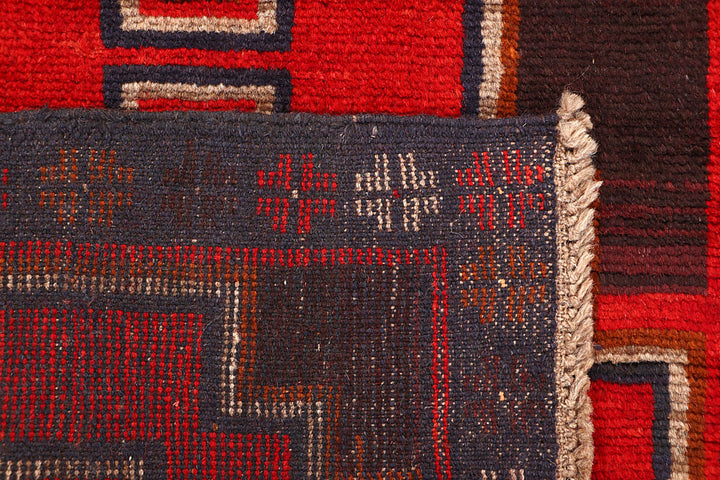 Red Baluchi 2' 6 x 8' - No. 63447 - ALRUG Rug Store