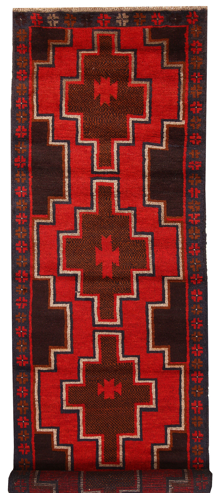 Red Baluchi 2' 6 x 8' - No. 63447 - ALRUG Rug Store