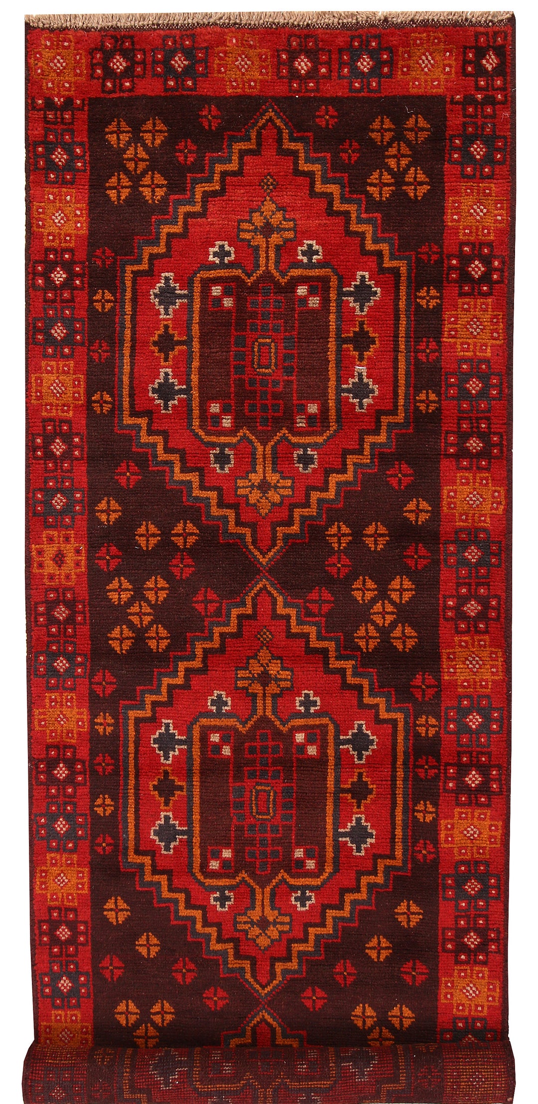 Maroon Baluchi 2' 8 x 8' 4 - No. 63449 - ALRUG Rug Store