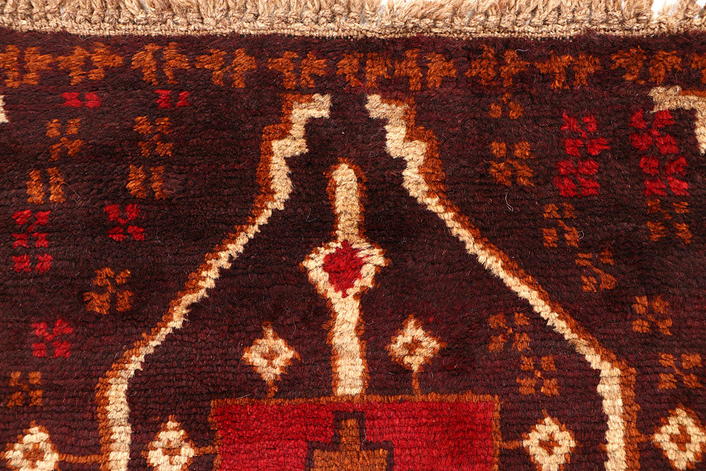 Brown Baluchi 2' 7 x 8' 2 - No. 63453 - ALRUG Rug Store