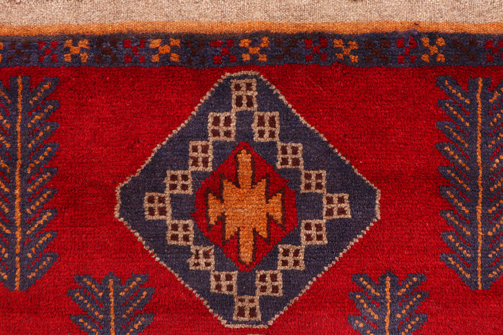 Firebrick Baluchi 2' 9 x 12' 7 - No. 63458 - ALRUG Rug Store