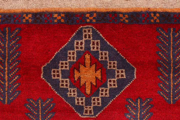 Firebrick Baluchi 2' 9 x 12' 7 - No. 63458 - ALRUG Rug Store