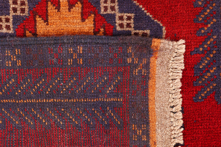 Firebrick Baluchi 2' 9 x 12' 7 - No. 63458 - ALRUG Rug Store