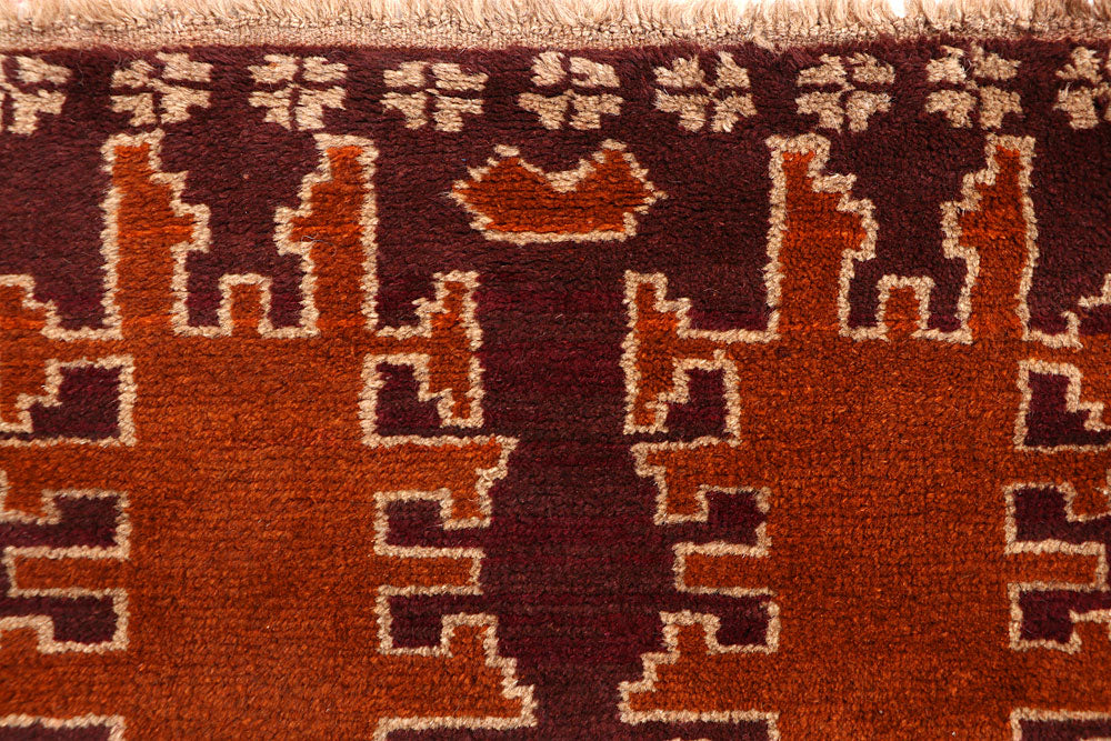 Maroon Baluchi 2' 9 x 12' 10 - No. 63460 - ALRUG Rug Store