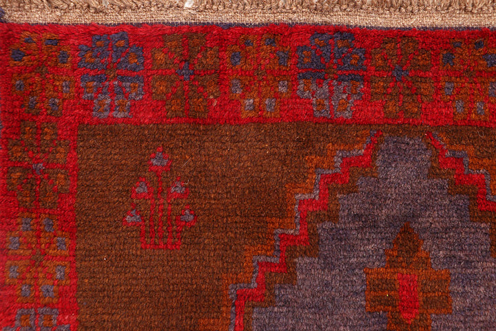 Saddle Brown Baluchi 2' 10 x 12' 7 - No. 63461 - ALRUG Rug Store