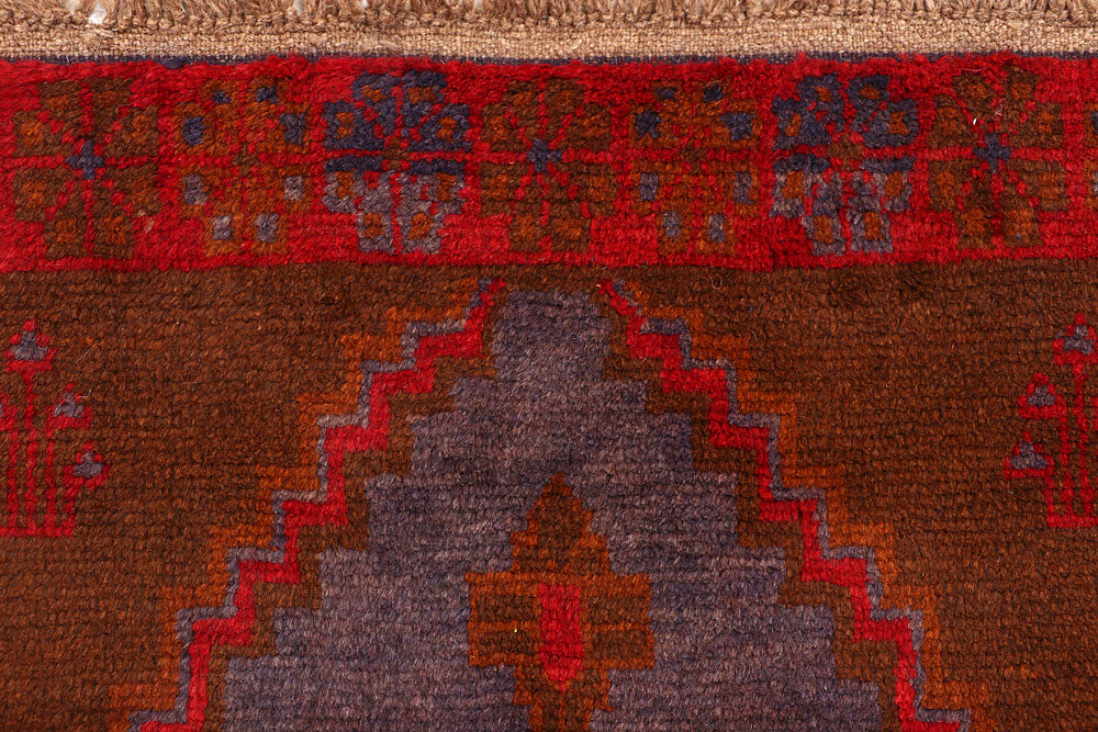 Saddle Brown Baluchi 2' 10 x 12' 7 - No. 63461 - ALRUG Rug Store