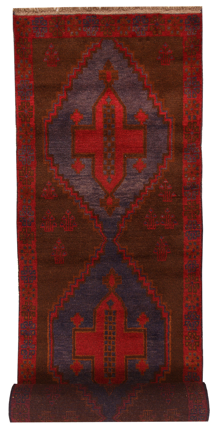 Saddle Brown Baluchi 2' 10 x 12' 7 - No. 63461 - ALRUG Rug Store