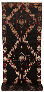 Black Baluchi 2' 10 x 12' 8 - No. 63464 - ALRUG Rug Store