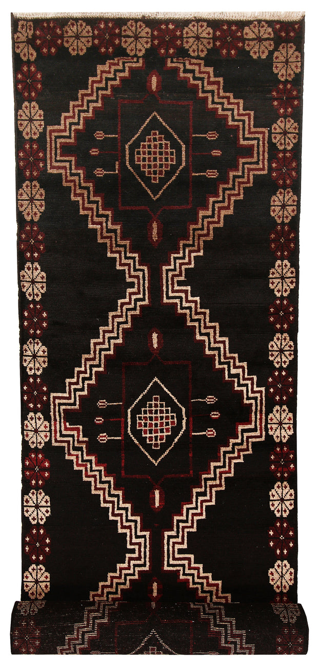 Black Baluchi 2' 10 x 12' 8 - No. 63464 - ALRUG Rug Store