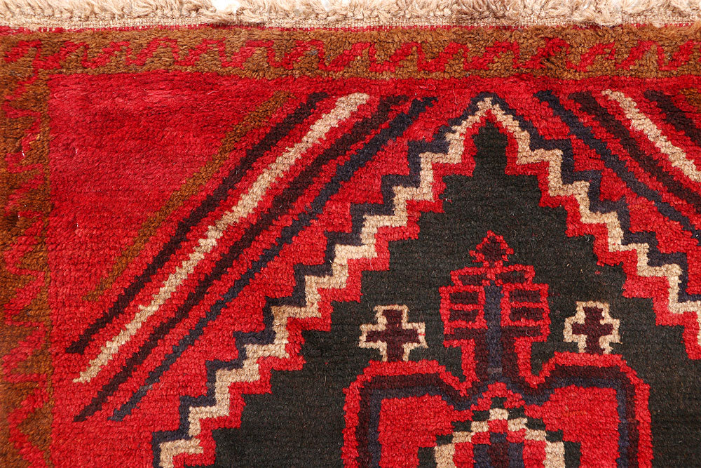 Firebrick Baluchi 2' 10 x 12' 7 - No. 63466 - ALRUG Rug Store