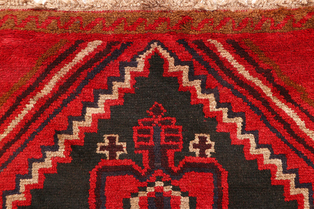 Firebrick Baluchi 2' 10 x 12' 7 - No. 63466 - ALRUG Rug Store