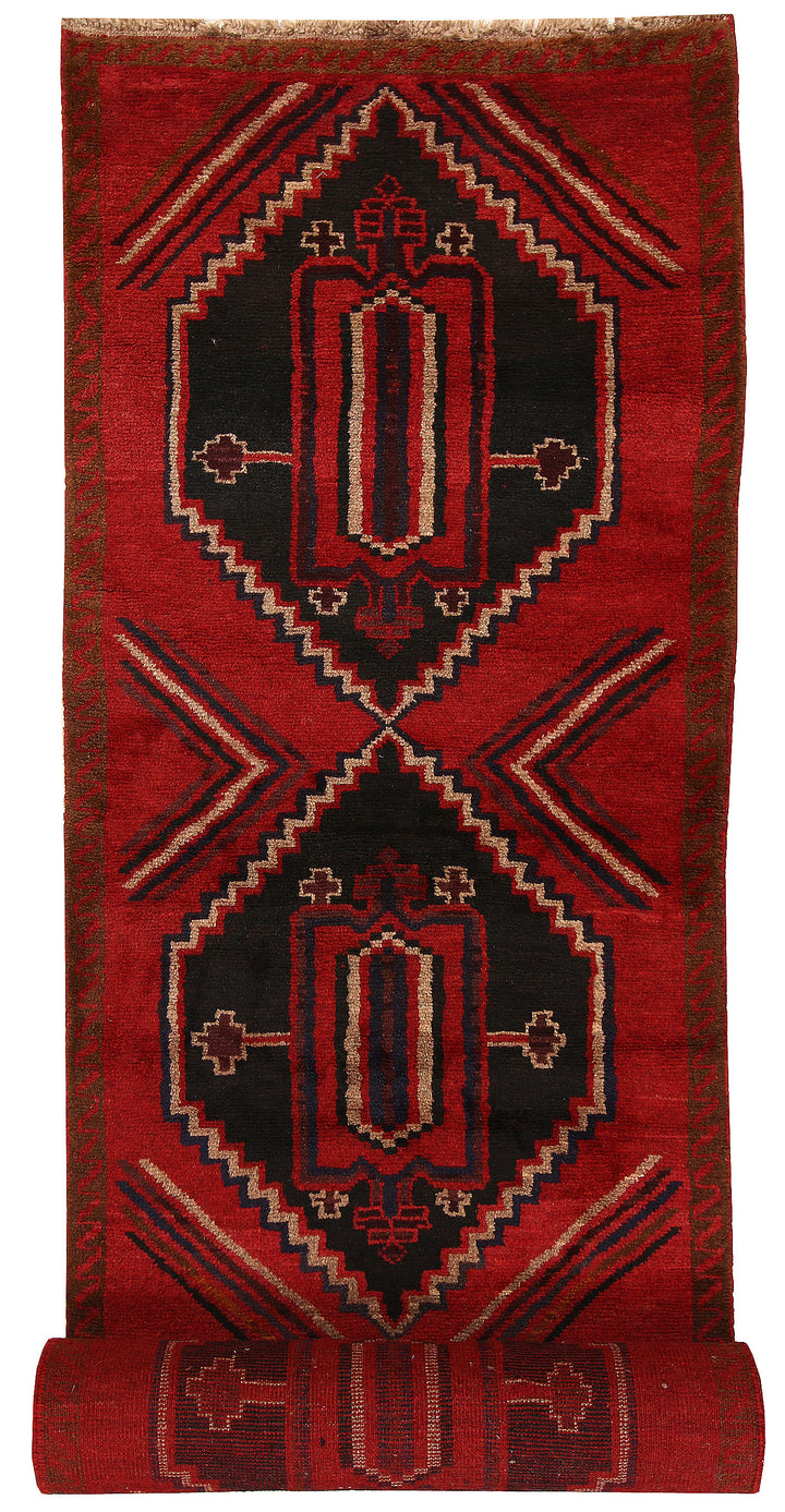 Firebrick Baluchi 2' 10 x 12' 7 - No. 63466 - ALRUG Rug Store