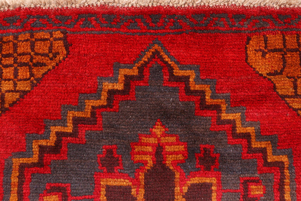 Firebrick Baluchi 2' 9 x 12' 6 - No. 63467 - ALRUG Rug Store