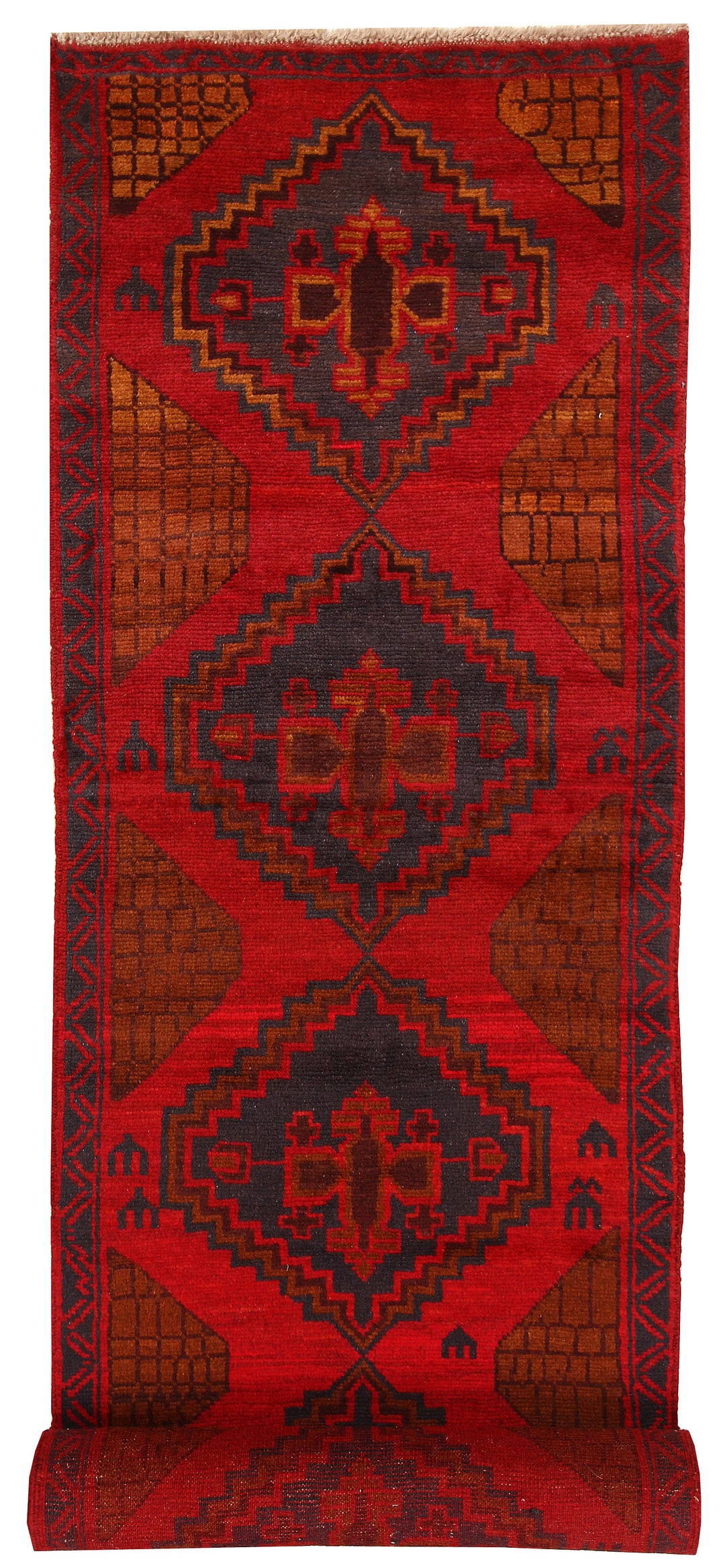 Firebrick Baluchi 2' 9 x 12' 6 - No. 63467 - ALRUG Rug Store