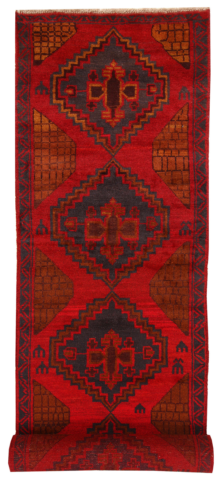 Firebrick Baluchi 2' 9 x 12' 6 - No. 63467 - ALRUG Rug Store