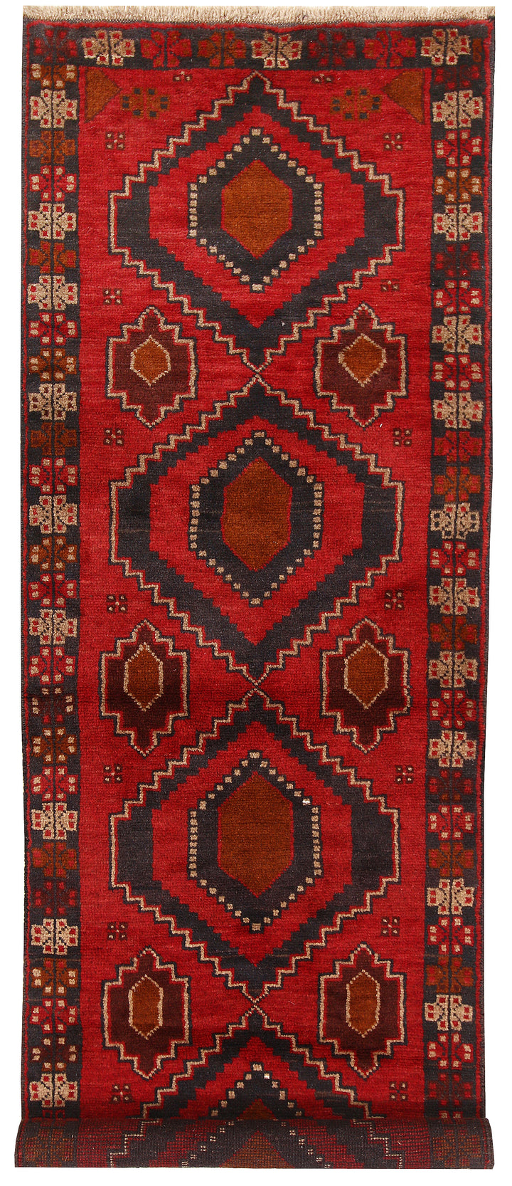 Firebrick Baluchi 2' 6 x 7' 5 - No. 63470 - ALRUG Rug Store