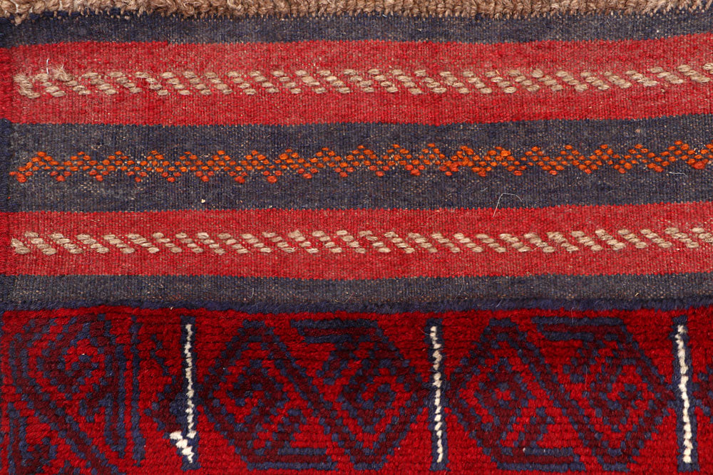 Dark Blue Mashwani 2' 4 x 11' 9 - No. 63474 - ALRUG Rug Store