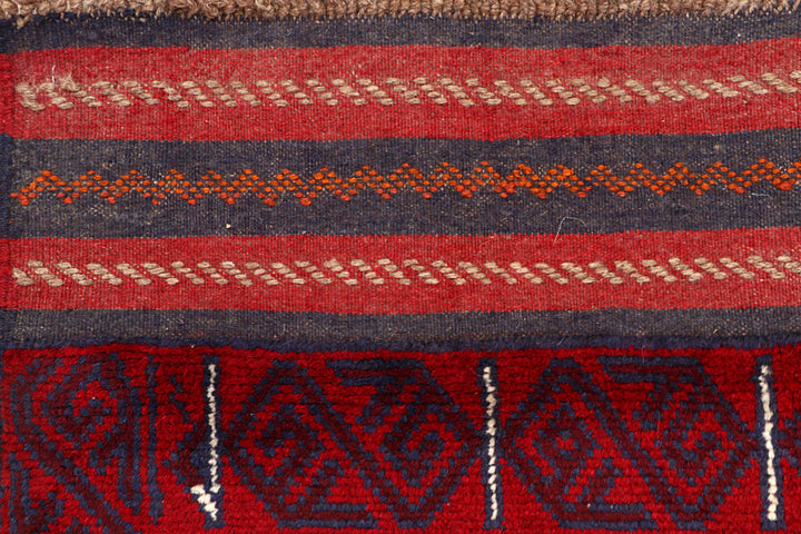 Dark Blue Mashwani 2' 4 x 11' 9 - No. 63474 - ALRUG Rug Store