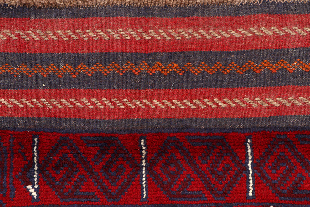 Dark Blue Mashwani 2' 4 x 11' 9 - No. 63474 - ALRUG Rug Store