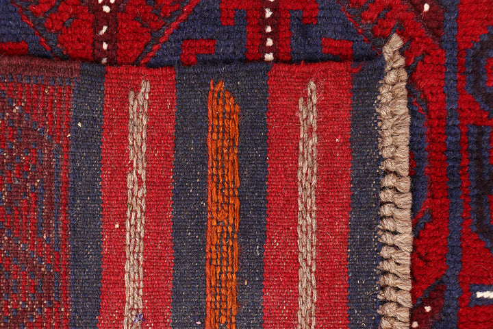 Dark Blue Mashwani 2' 4 x 11' 9 - No. 63474 - ALRUG Rug Store