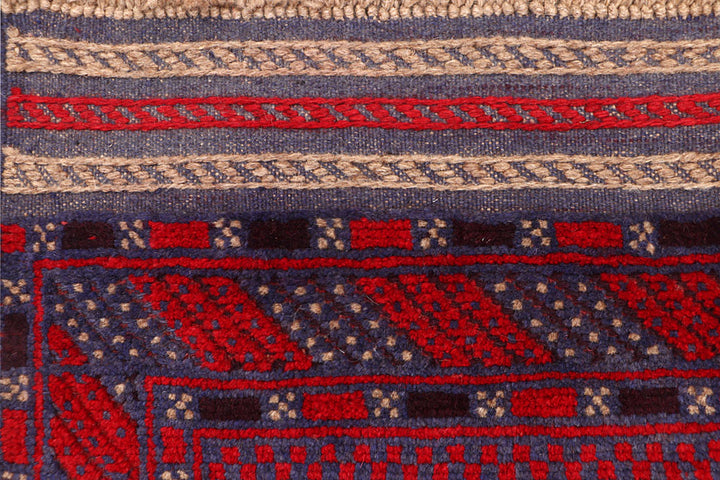 Dark Blue Mashwani 2' 3 x 11' 10 - No. 63476 - ALRUG Rug Store