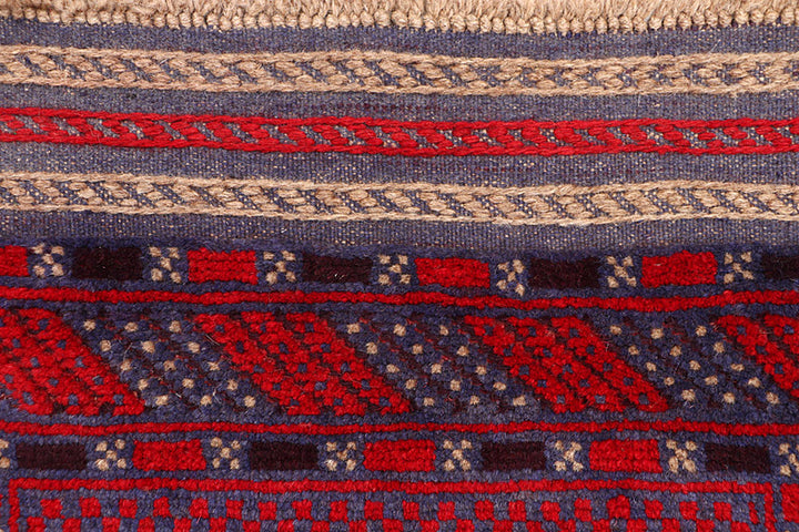 Dark Blue Mashwani 2' 3 x 11' 10 - No. 63476 - ALRUG Rug Store