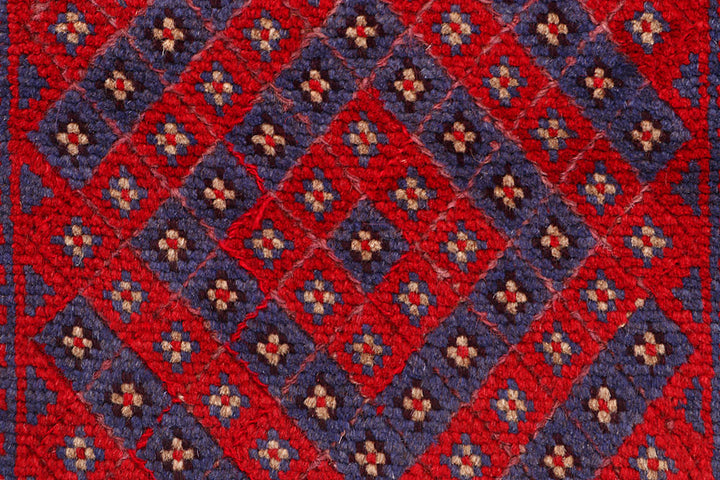 Dark Blue Mashwani 2' 3 x 11' 10 - No. 63476 - ALRUG Rug Store