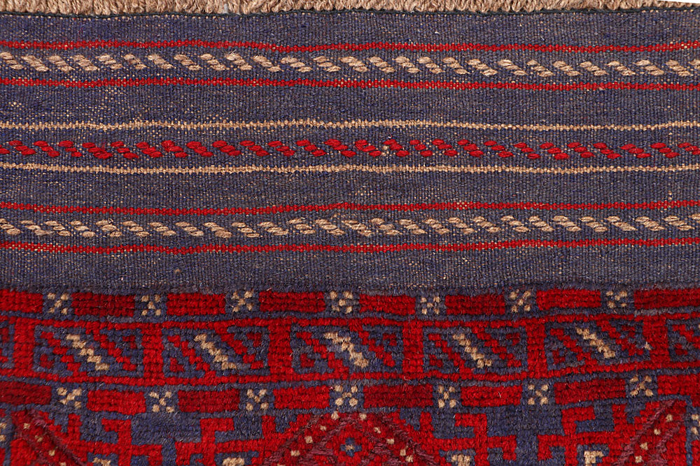 Dark Blue Mashwani 2' 4 x 11' 8 - No. 63477 - ALRUG Rug Store